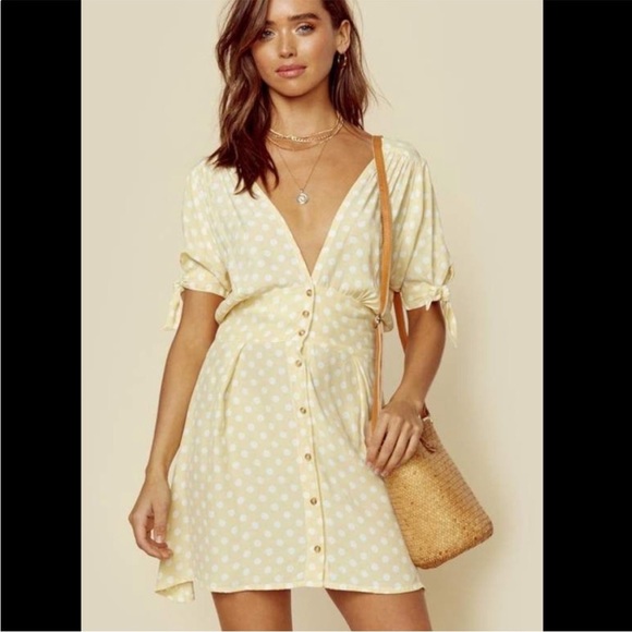 Faithfull the Brand Dresses & Skirts - Faithfull the brand yellow mini dress
